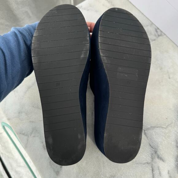 Kenneth Cole Platform Slip On Sandals Womens Size 9 Blue Cocktail Yacht Party - Picture 10 of 10